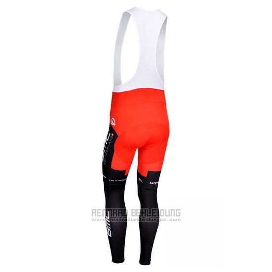 2013 Fahrradbekleidung BMC Shwarz und Rot Trikot Langarm und Tragerhose